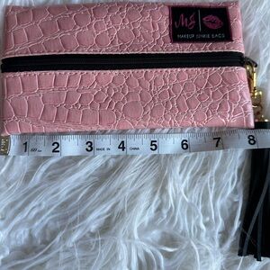 Blush Gator Makeup Junkie Bag